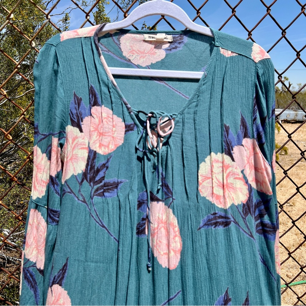 Billabong Lace Front Beach Mini Dress, Just Like You, Sz M - Picture 5 of 7